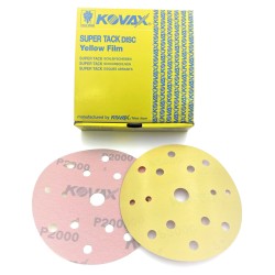 Kovax Yellow P2000 152mm 15 otworów - krążek ścierny na rzep