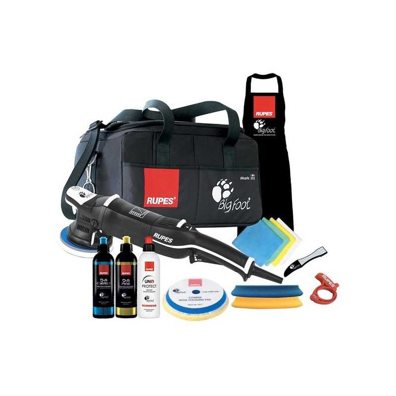 Rupes Bigfoot LHR15 Mark III LUX - maszyna polerska Dual Action z zestawem akcesoriów