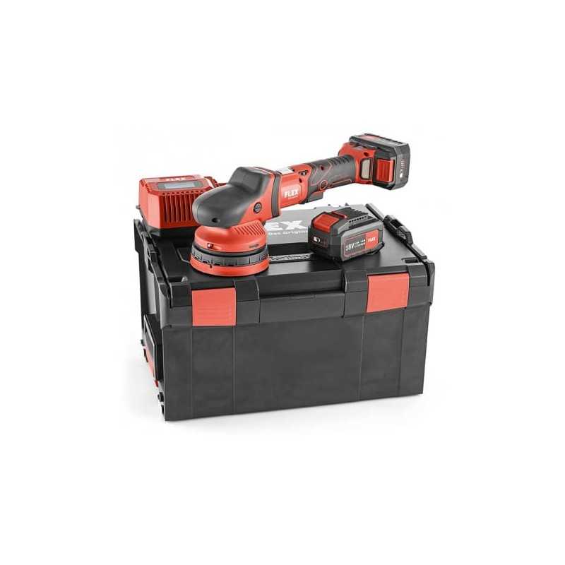 FLEX AKU XCE 8 125 18.0-EC/5.0 Set – akumulatorowa maszyna polerska 18 V