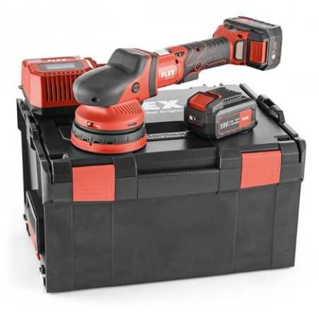 FLEX AKU XCE 8 125 18.0-EC/5.0 Set – akumulatorowa maszyna polerska 18 V