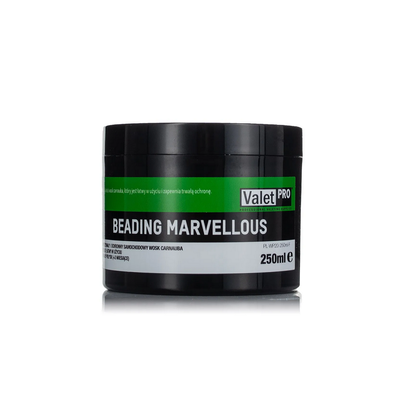 Twardy wosk carnauba do samochodu auta ValetPRO Beading Marvellous