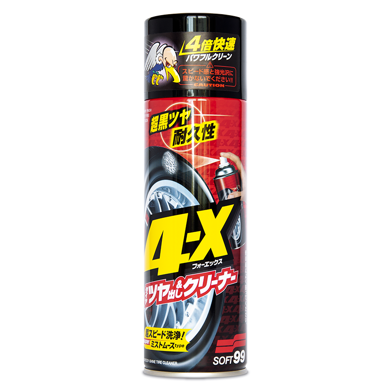 Soft99 4-X Tire Cleaner 470 ml - dressing do opon z połyskiem