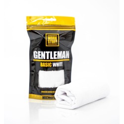 Work Stuff Gentleman Basic – biała mikrofibra bezkrawędziowa 40×40 cm 350 GSM