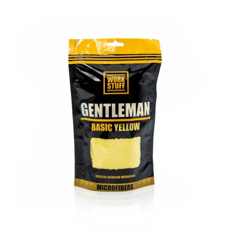 Work Stuff Gentleman Basic – żółta mikrofibra bezkrawędziowa 40×40 cm 350 GSM