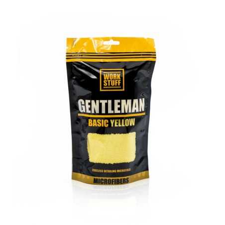 Work Stuff Gentleman Basic – żółta mikrofibra bezkrawędziowa 40×40 cm 350 GSM