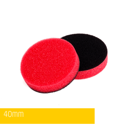 NAT Czerwona Średnio Miękka Gąbka Polerska 40mm
