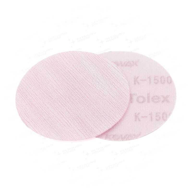 Kovax Tolex 75mm K1500 bez otworów - krążek ścierny na rzep