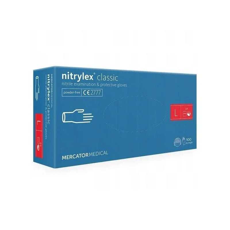 NITRYLEX rękawiczki niebieskie classic L 100 szt.