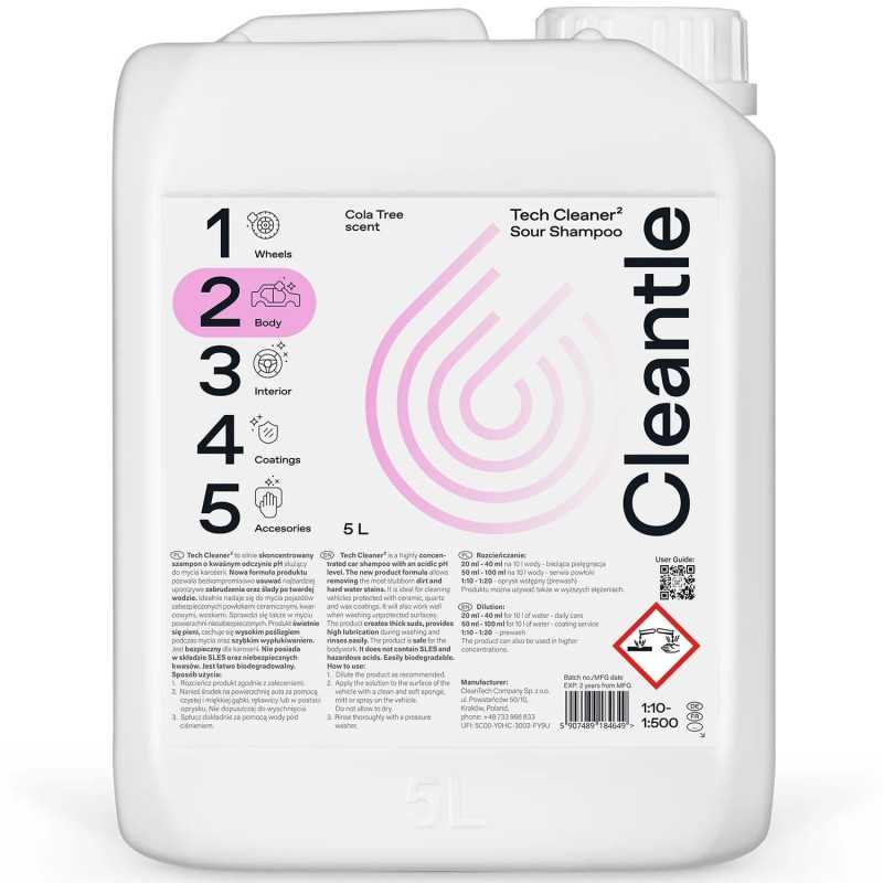 Cleantle Tech Cleaner 5L – kwaśny szampon do powłok