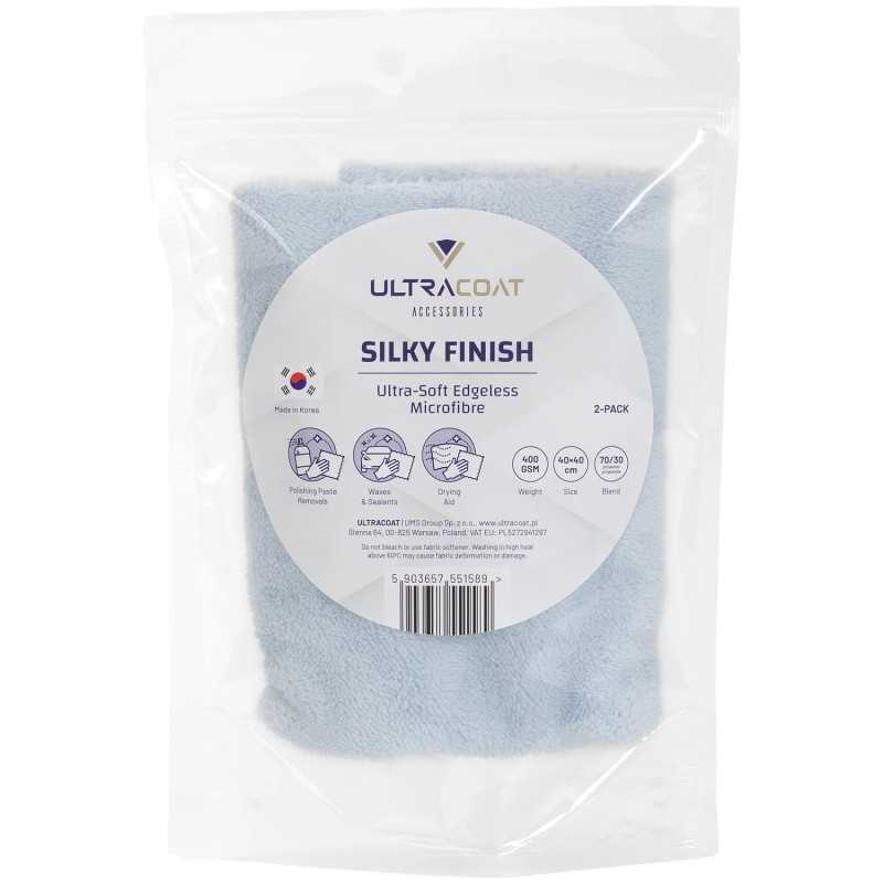 Ultracoat Silky Finish Mikrofibre Cloth 2-pack mikrofibra o średniej długości włosia, 40x40cm, 400gsm, 2 sztuki