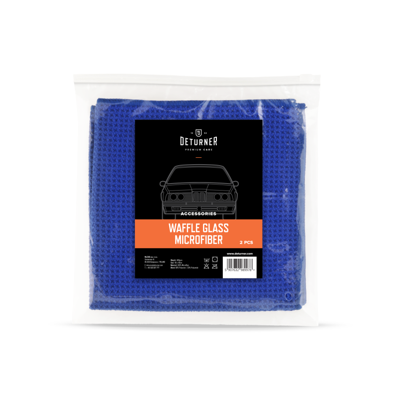 Deturner Waffle Glass Microfiber 2pcs - Mikrofibry do szyb