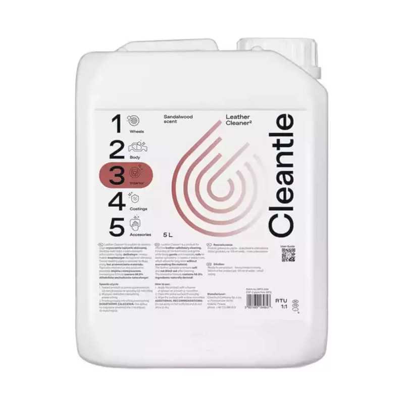 Cleantle Leather Cleaner 5L - Preparat do czyszczenia tapicerki skórzanej
