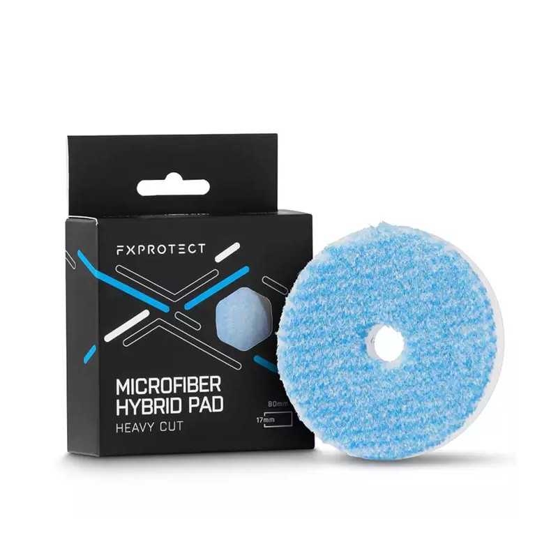 FX Protect Microfiber Hybrid Pad Heavy Cut 80mm - mocno tnący hybrydowy pad polerski 80mm