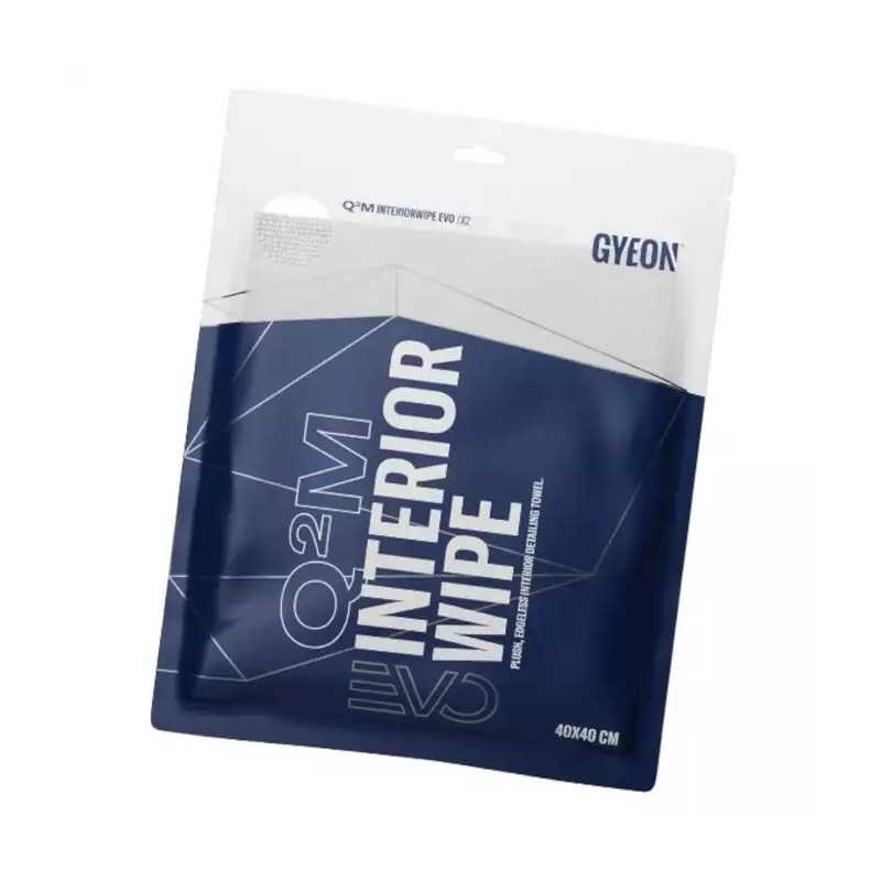 Gyeon Q2M InteriorWipe EVO 40x40 2-pak - bezkrawędziowa mikrofibra do wnętrza