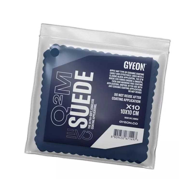Gyeon Q2M Suede EVO 10x10 - bezkrawędziowe aplikatory do powłok