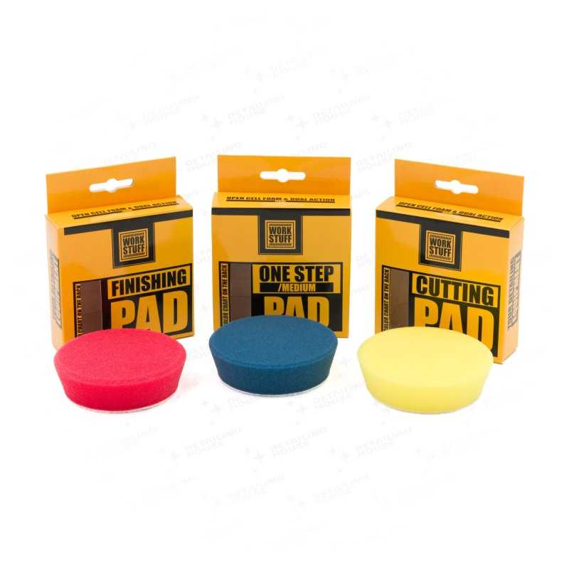 Work Stuff Zestaw Padów 90 mm – komplet gąbek polerskich