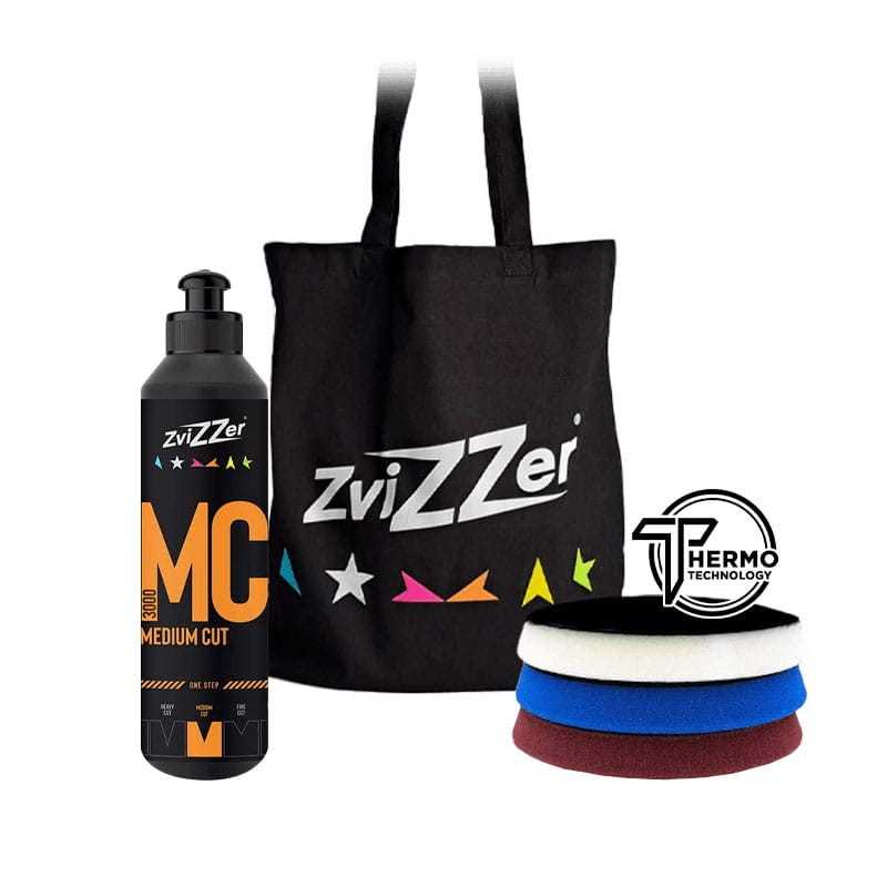 ZviZZer One Step - MC3000 Set – zestaw do jednoetapowej korekty lakieru