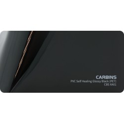 Carbins CBS XA01 PET PVC Self Healing Glossy Black - folia do zmiany koloru samochodu