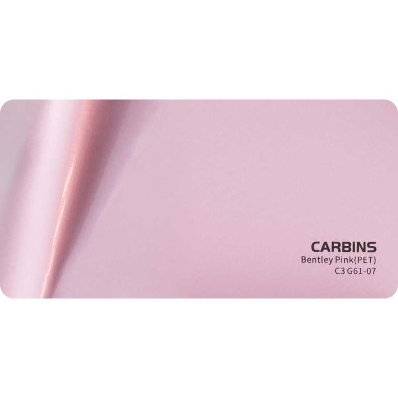 Carbins C3 G61-07 PET Bentley Pink 1MB - folia do zmiany koloru samochodu