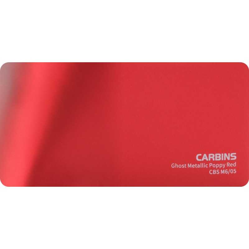 Carbins CBS M6/05 Ghost Metallic Poppy Red 1MB - folia do zmiany koloru samochodu