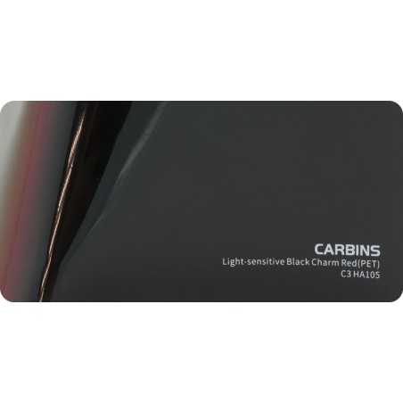 Carbins C3 HA105 PET Light-sensitive Black Charm Red 1MB - folia do zmiany koloru samochodu