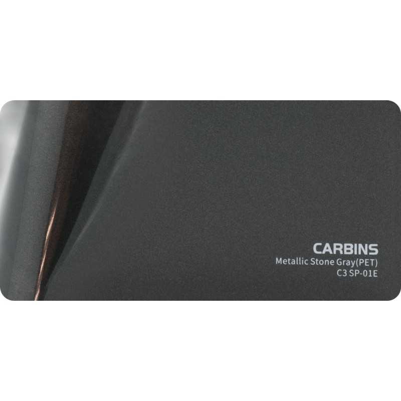 Carbins C3 SP-01E PET Metallic Stone Gray 1MB - folia do zmiany koloru samochodu