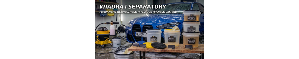 Wiadro do mycia samochodu z separatorem