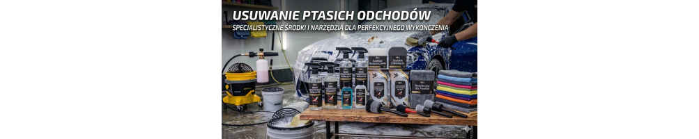 Preparat, środek, płyn do usuwania ptasich odchodów z auta, samochodu