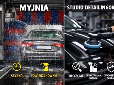 Myjnia samochodowa a detailing – czym naprawdę się różnią?