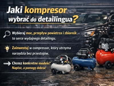Jaki wybrać kompresor do prac detailingowych