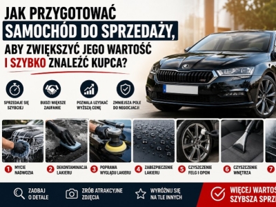 Przygotowanie samochodu, auta do sprzedaży - produkty